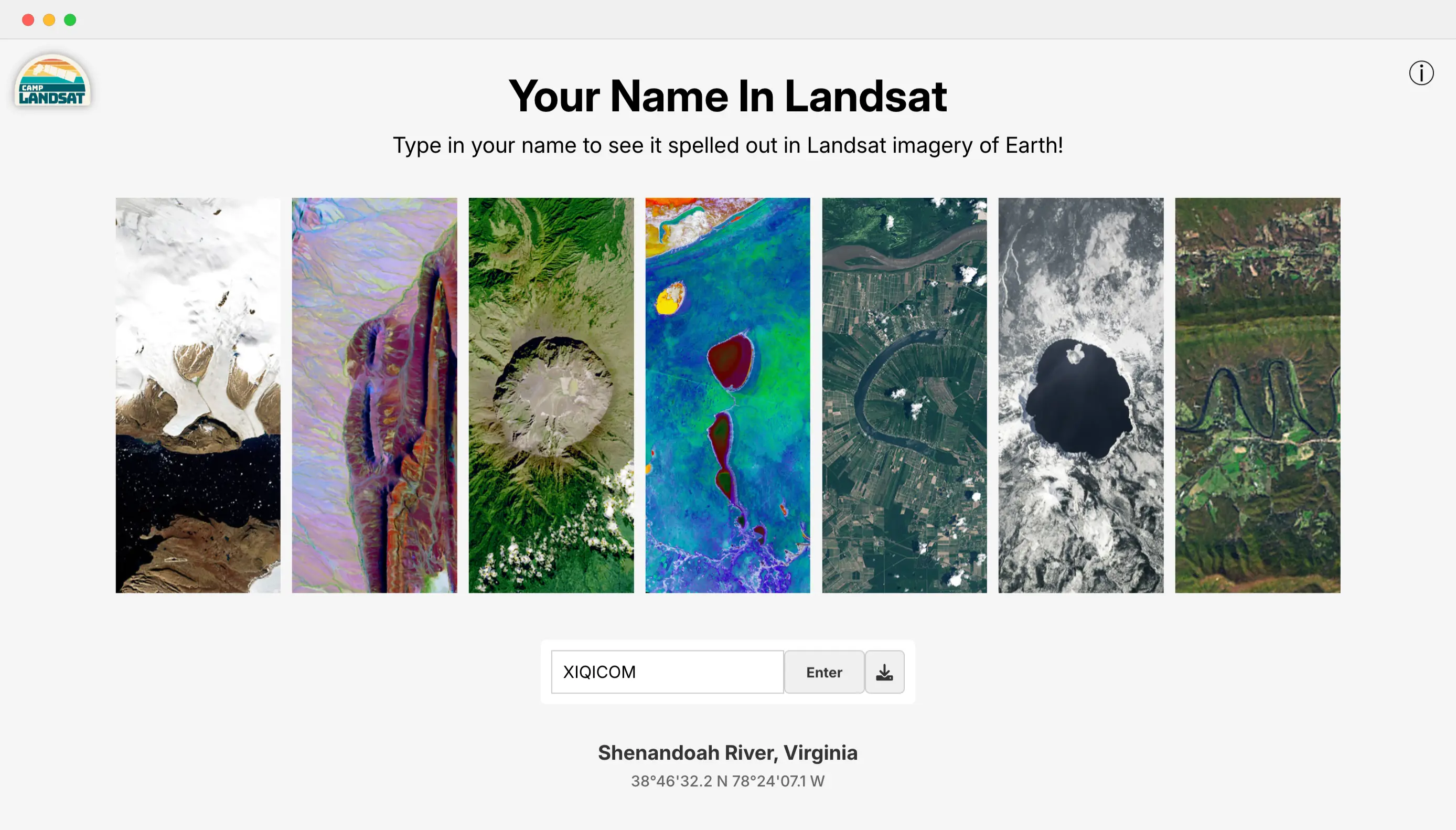 Your Name In Landsat